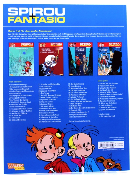 Spirou + Fantasio Comic Album Nr. 35: Die Rückkehr des Z von Carlsen